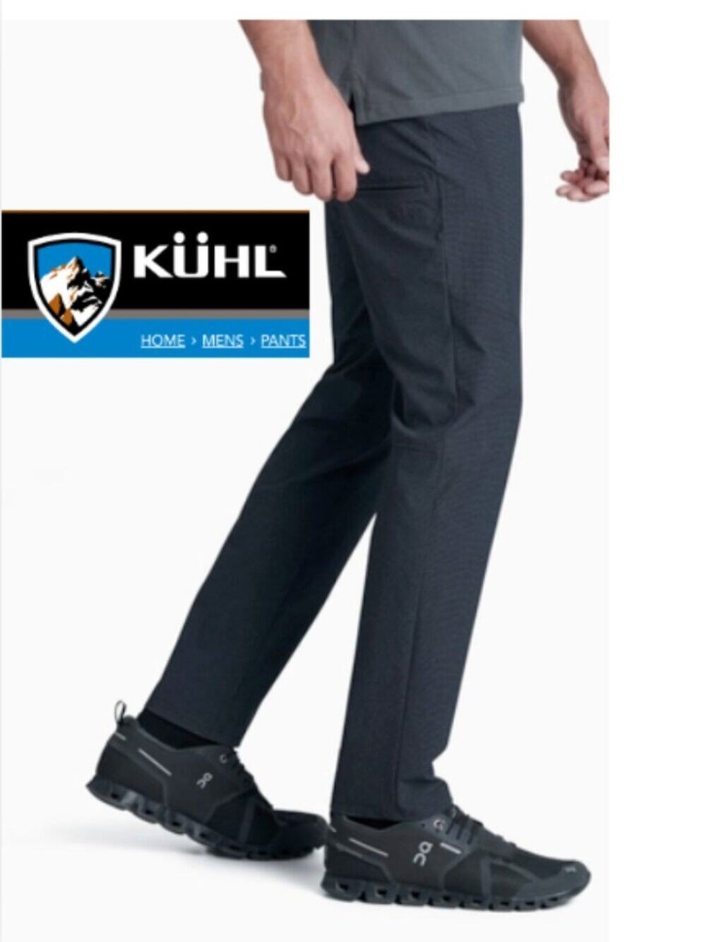 KUHL DECEPTR men's black pants - SIZE 38X32